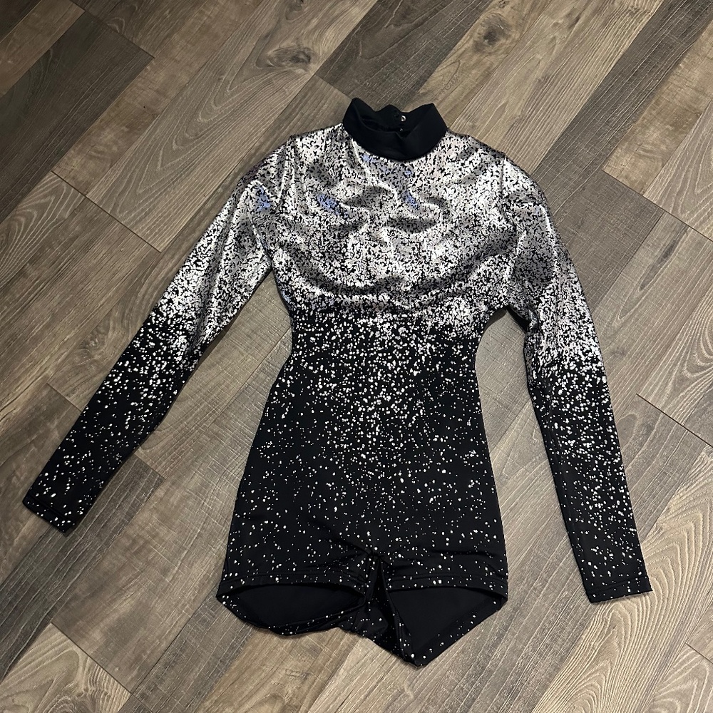 Lace Up Back Speckled Dance Biketard | Weissman® LC